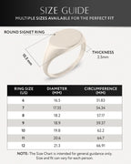 Round Signet Rings (Oxidized) - Maven Couture IncRings