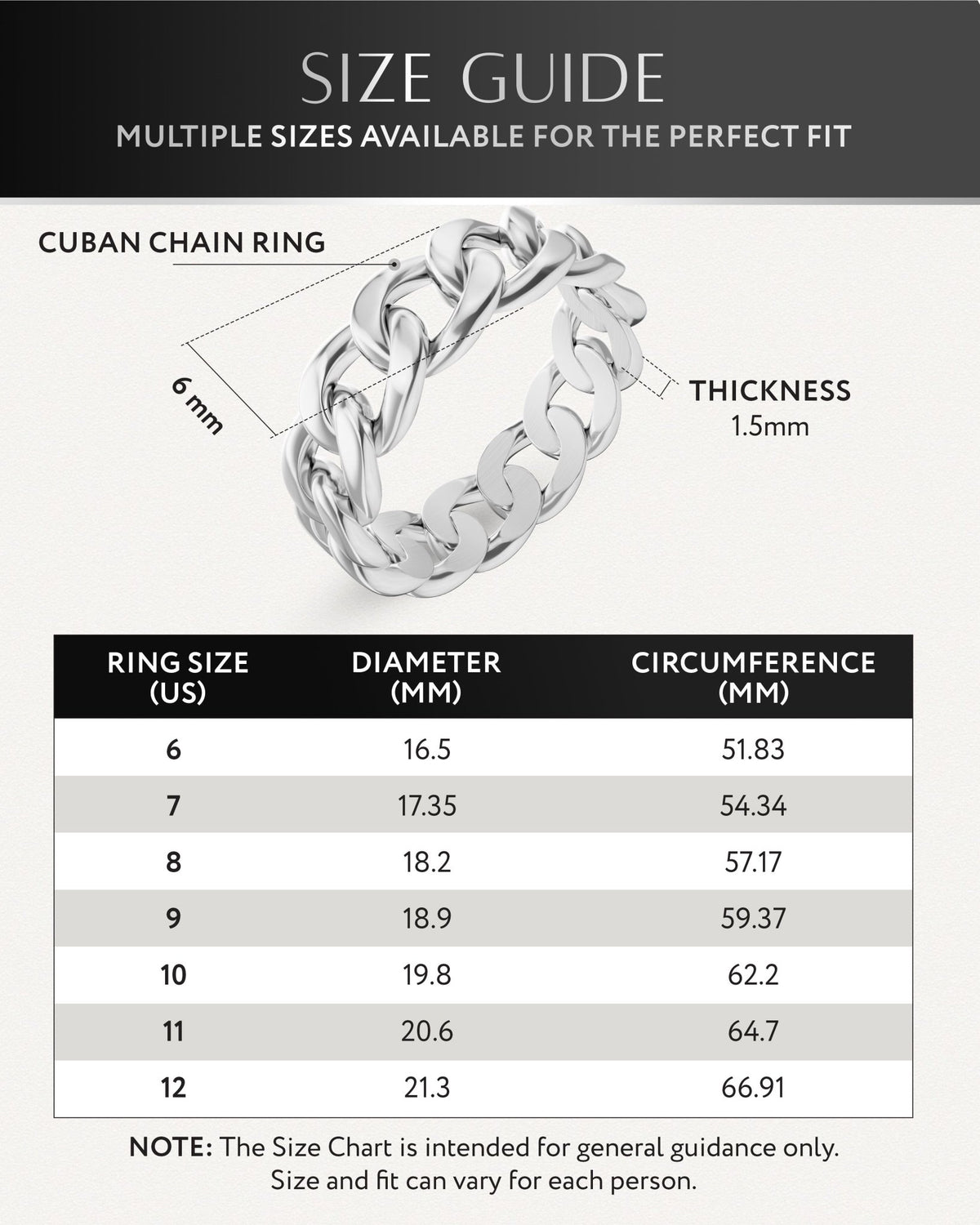 Cuban Link Ring (Silver) - Maven Couture IncRings