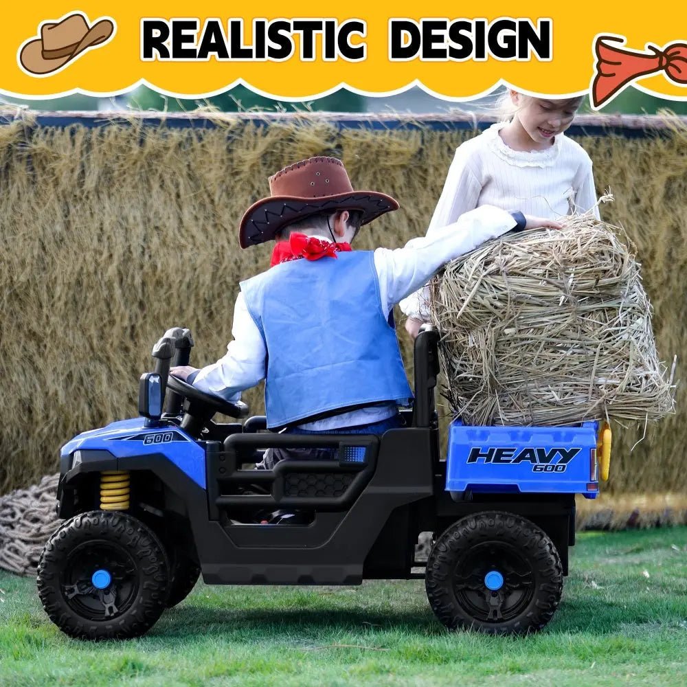 TOBBI 12V Electric Kids Ride-On Dump UTV