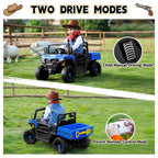 TOBBI 12V Electric Kids Ride-On Dump UTV