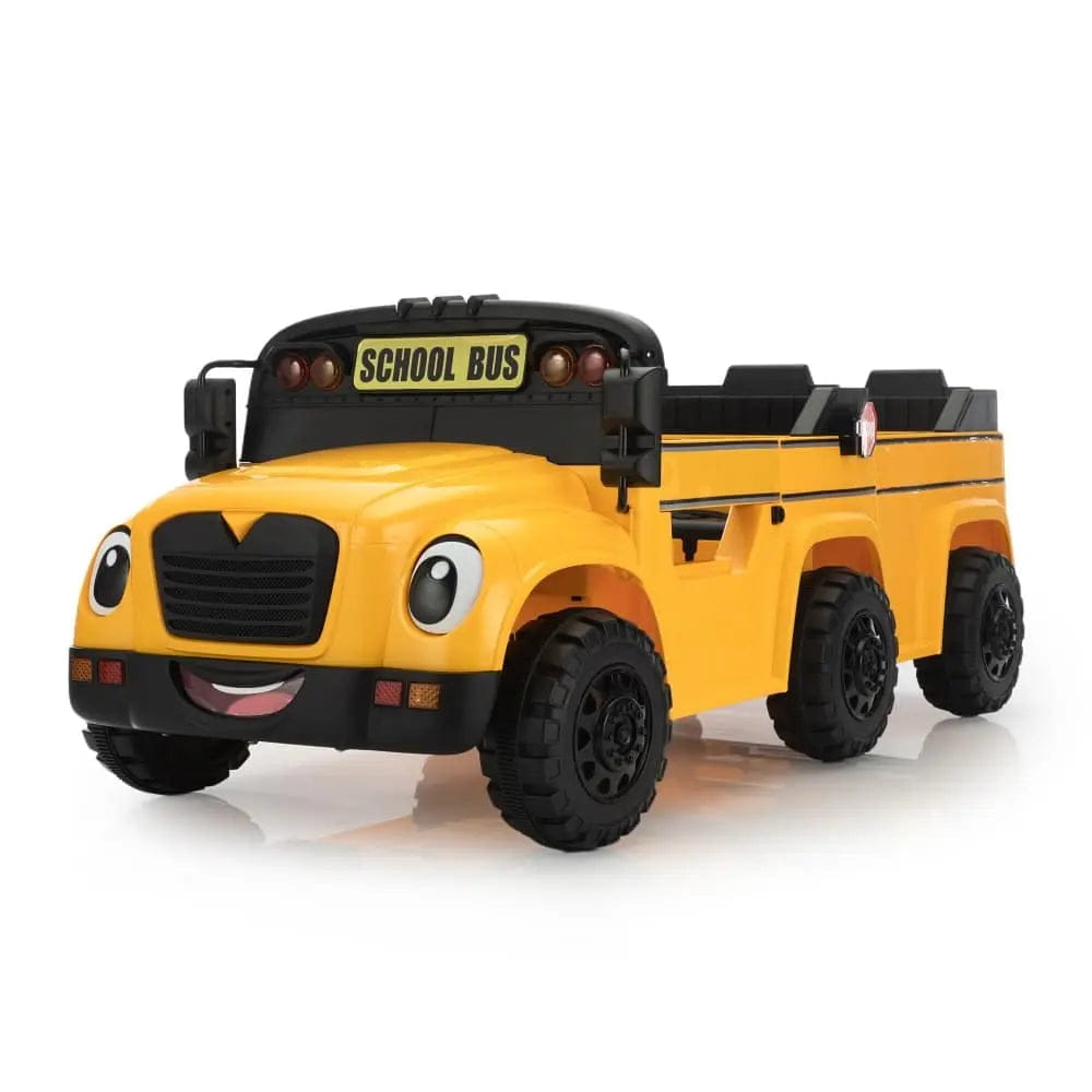 TOBBI 12V Electric Kids Ride-On School Bus — product photo 2 of 7