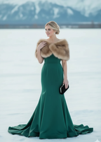 Honey Brown Fur Wrap (Serena LBrw03)