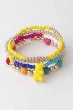 Women's Multi Gummy Bear Charm Bracelet BYMANYC ® New York CONTEMPORARY VIBRANT MODERN JEWELRY - New Collection
