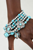 Women's Antique Summer Hat Beaded Bracelet BYMANYC ® New York CONTEMPORARY VIBRANT MODERN JEWELRY - New Collection