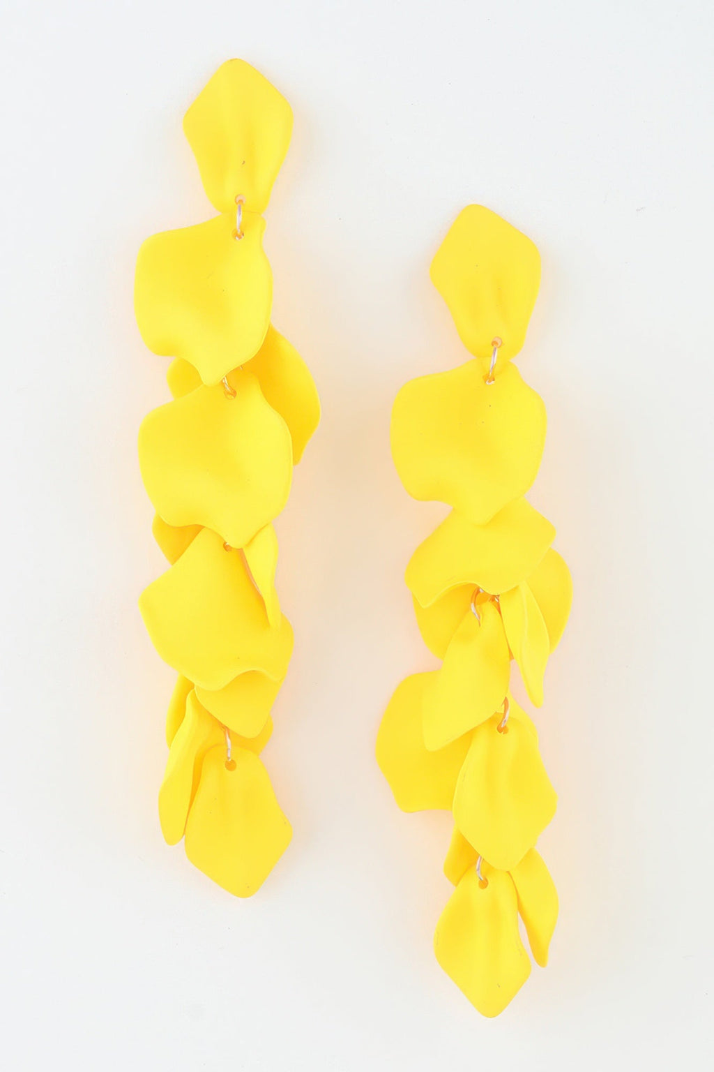 Women's Drop Earrings Bright Petal Blossom BYMANYC ® New York FLORAL SCULPTURAL STATEMENT DANGLE - New Collection