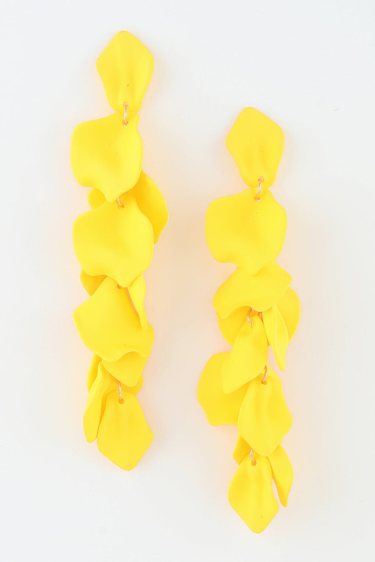 Women's Drop Earrings Bright Petal Blossom BYMANYC ® New York FLORAL SCULPTURAL STATEMENT DANGLE - New Collection
