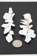 Women's Drop Earrings Bright Petal Blossom BYMANYC ® New York FLORAL SCULPTURAL STATEMENT DANGLE - New Collection