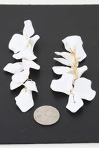 Women's Drop Earrings Bright Petal Blossom BYMANYC ® New York FLORAL SCULPTURAL STATEMENT DANGLE - New Collection