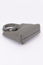 Women's Tote Bag Braided Vegan Leather BYMANYC ® New York CONTEMPORARY WOVEN SHOPPER PURSE - New Collection
