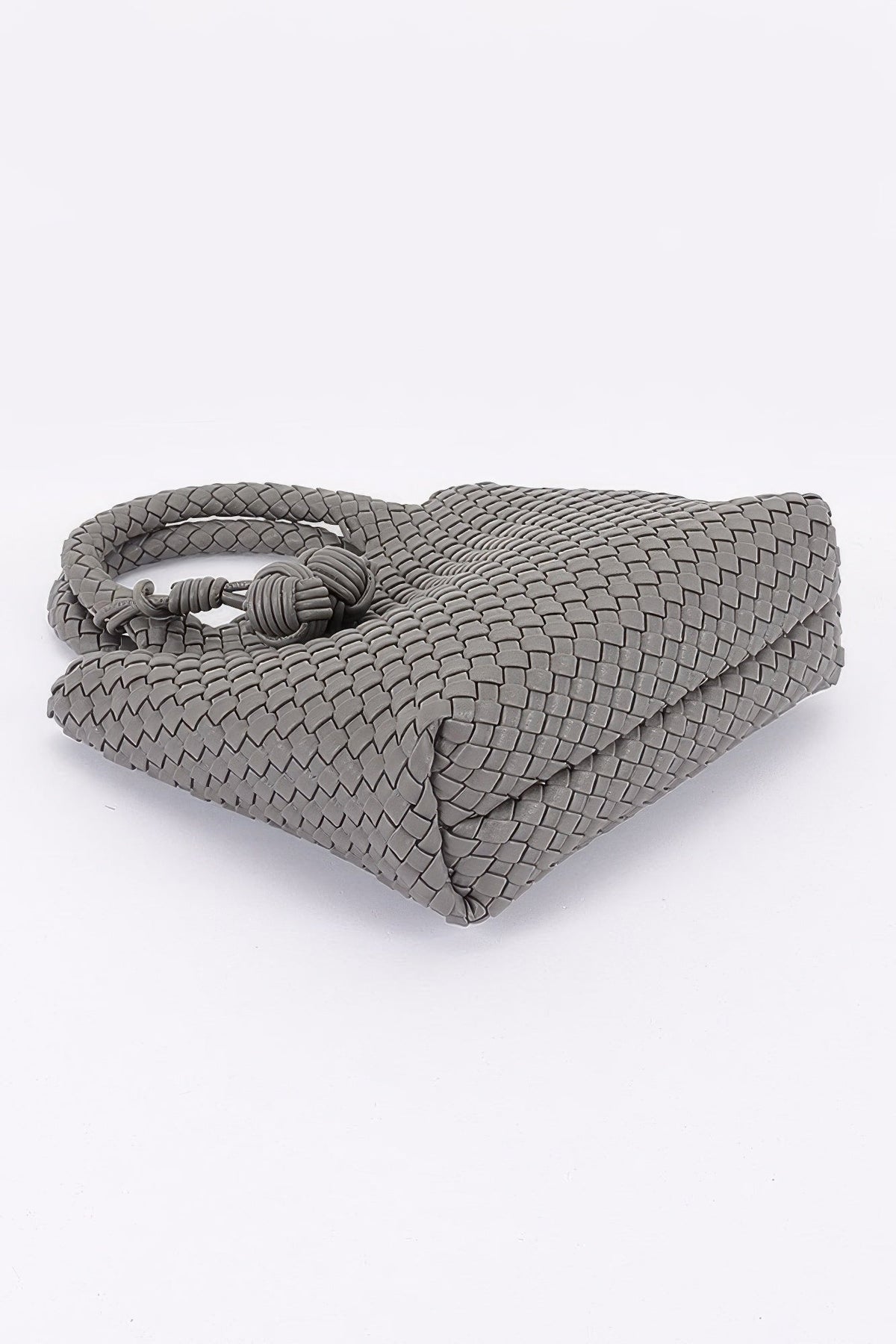 Women's Tote Bag Braided Vegan Leather BYMANYC ® New York CONTEMPORARY WOVEN SHOPPER PURSE - New Collection