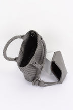 Women's Tote Bag Braided Vegan Leather BYMANYC ® New York CONTEMPORARY WOVEN SHOPPER PURSE - New Collection