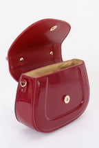 Women's Top Handle Bag Patent Leather BYMANYC ® New York GLOSSY SLEEK STRUCTURED PURSE - New Collection