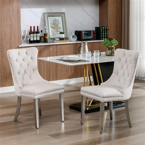 Elevate your space with luxurious velvet upholstered dining chairs