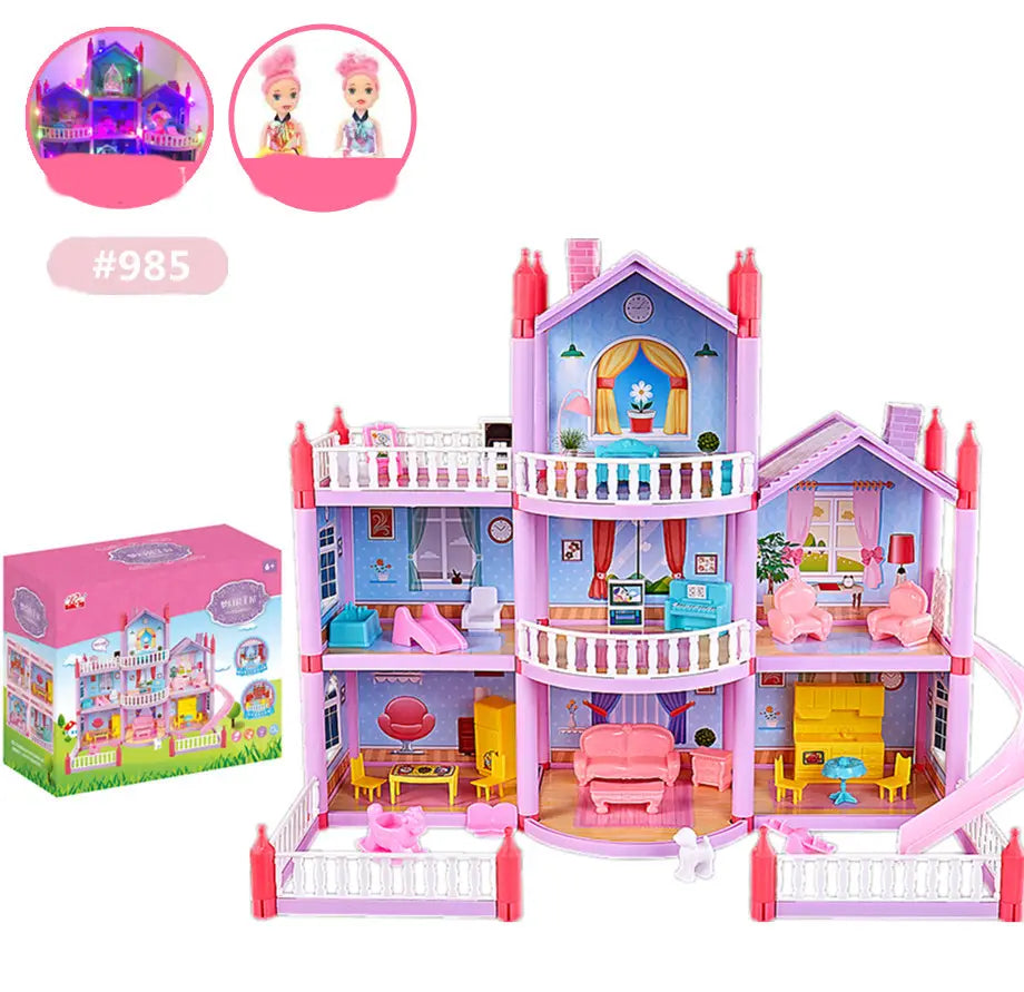 Luxurious princess castle villa doll house for imaginative play