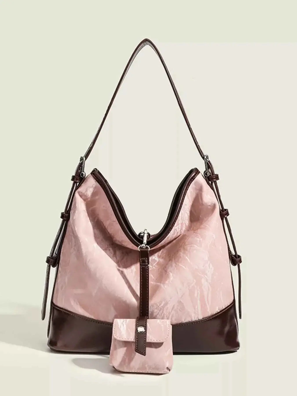 Adjustable Strap Shoulder Bag with Pouch