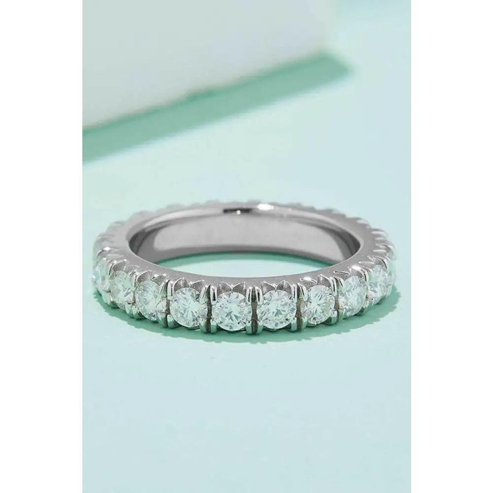 Exquisite 3 carat moissanite eternity ring for luxury fashion for woman $129.99 a stunning matching box