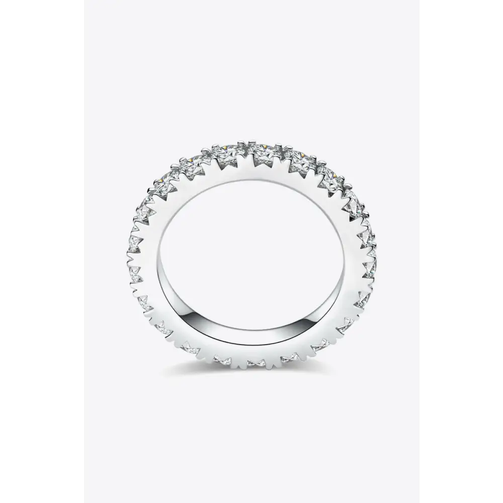 Exquisite 3 carat moissanite eternity ring for luxury fashion for woman $129.99 a stunning matching box