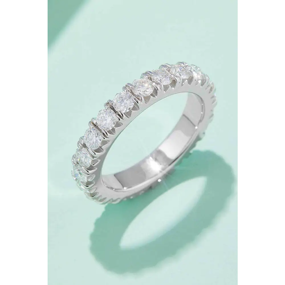 Exquisite 3 carat moissanite eternity ring for luxury fashion for woman $129.99 a stunning matching box