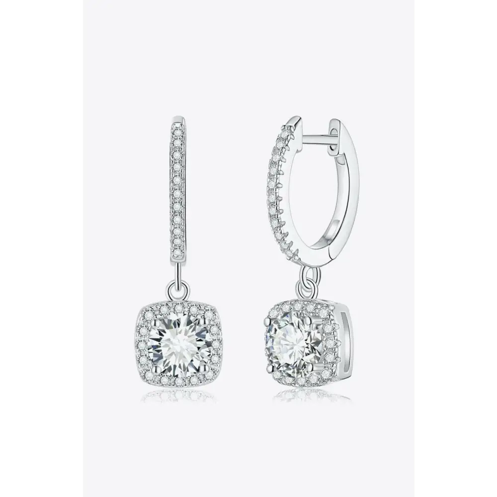 Elegant moissanite huggie drop earrings for luxury fashion for women $99 indulge in the exquisite brilliance