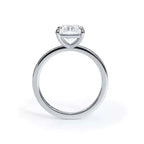 AGI Certified 2 CTW Lab-Grown Emerald Cut Diamond Solitaire Engagement Ring in 14K White Gold – G-VS Clarity - Maven Couture IncDiamond Ring
