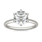 AGI Certified 3 CTW Lab Grown Diamond Solitaire Engagement Ring – G-VS Clarity, 14K White Gold - Maven Couture IncDiamond Ring