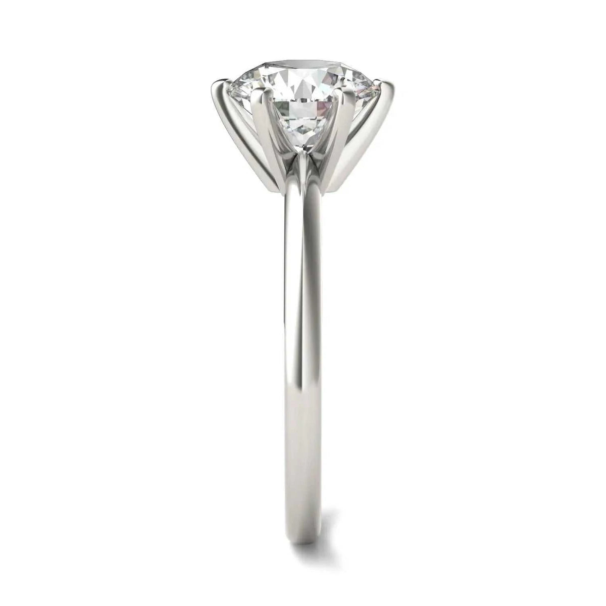 AGI Certified 3 CTW Lab Grown Diamond Solitaire Engagement Ring – G-VS Clarity, 14K White Gold - Maven Couture IncDiamond Ring