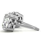 AGI Certified 6 CTW Lab Grown Diamond Stud Earrings in 14K White or Yellow Gold – G VS Round Cut - Maven Couture IncLab Grown
