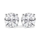 AGI Certified 6 CTW Lab Grown Diamond Stud Earrings in 14K White or Yellow Gold – G VS Round Cut - Maven Couture IncLab Grown
