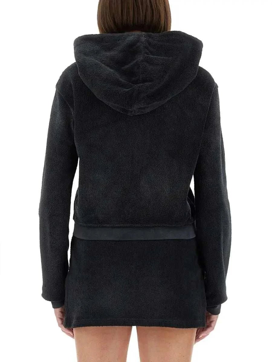 Alexander Wang Women Alexander Wang Women Cotton Terry Sweatshirt With Zipper - Maven Couture IncTops / Sweaters & Pullovers