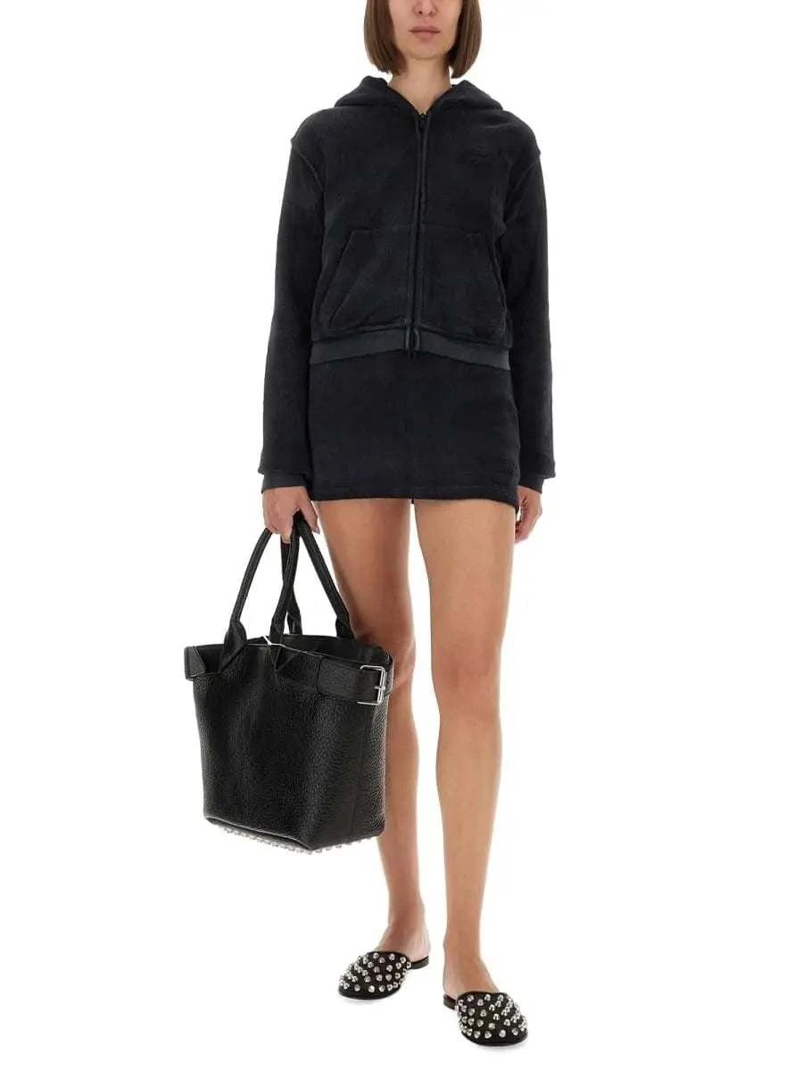 Alexander Wang Women Alexander Wang Women Cotton Terry Sweatshirt With Zipper - Maven Couture IncTops / Sweaters & Pullovers