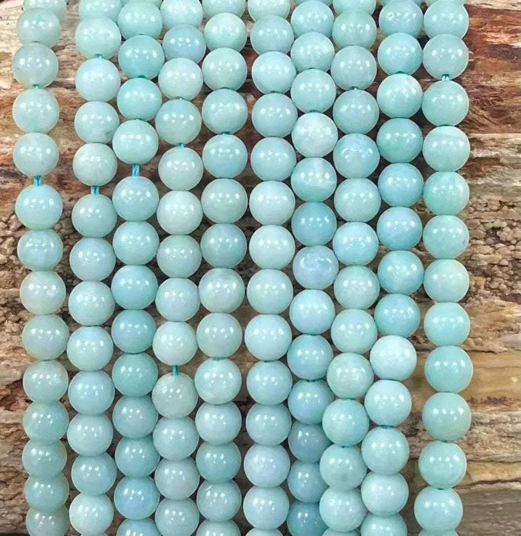 Amazonite Grade A Round - Maven Couture IncStrand Stones