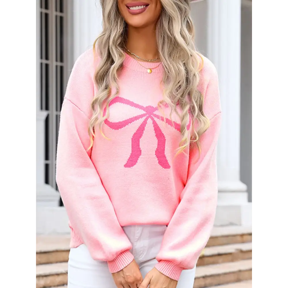 Chic angel wings bow sweater for luxury fashion and timeless elegance $27.99 indulge in a basic style that effortlessly