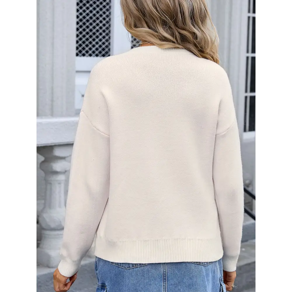 Elevate your wardrobe with angel wings bow luxury fashion sweater $33.99 embrace a sophisticated yet basic style