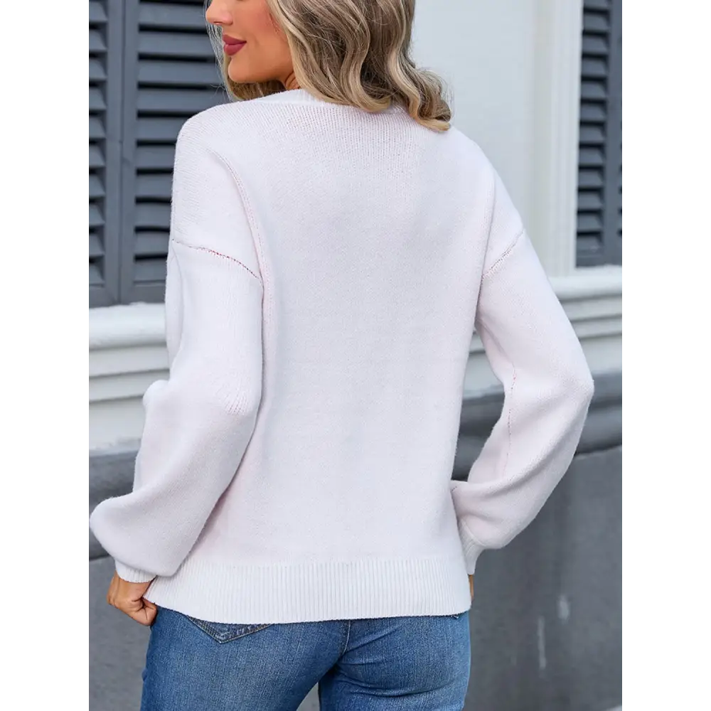 Chic angel wings bow sweater for luxury fashion and timeless elegance $27.99 indulge in a basic style that effortlessly