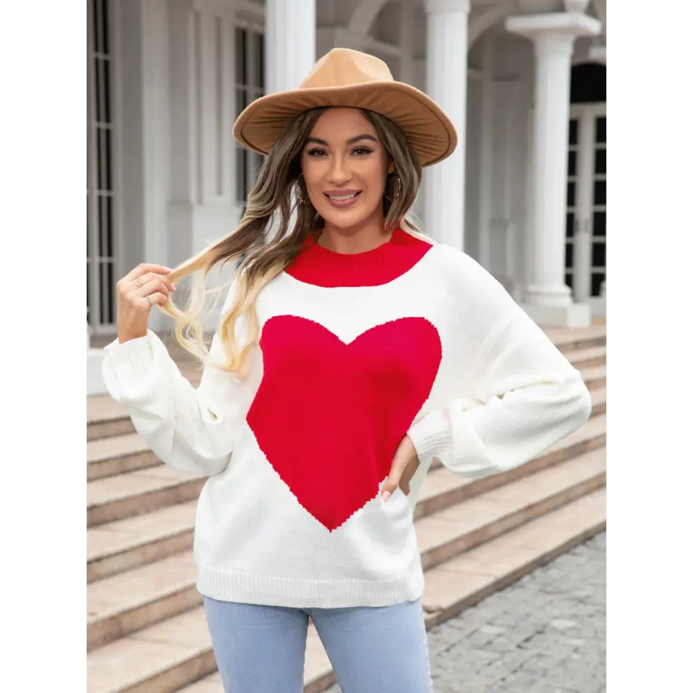 Angel wings heart graphic sweater in luxury fashion for women $28.99 embrace the allure of basic style, effortlessly