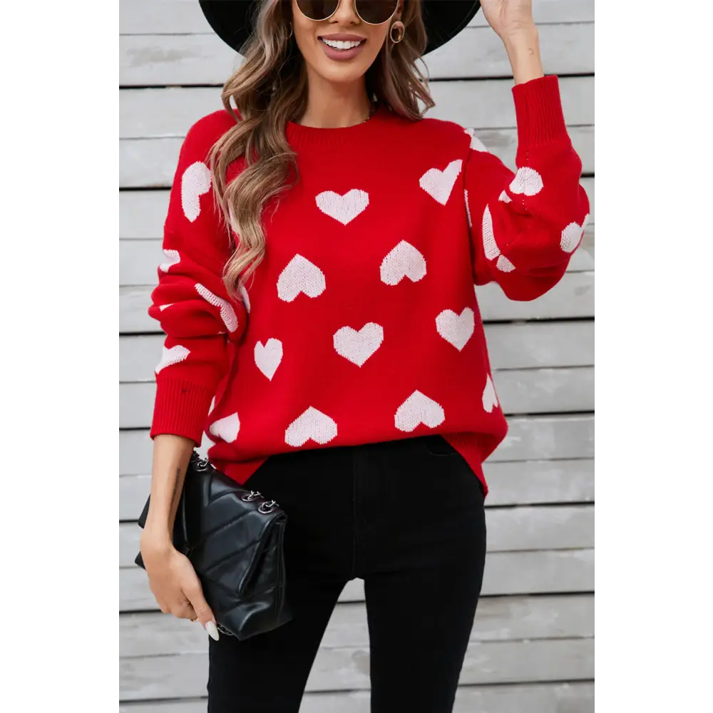 Angel wings heart sweater a luxurious essential in timeless designer clothing $34.99 delightfully basic style