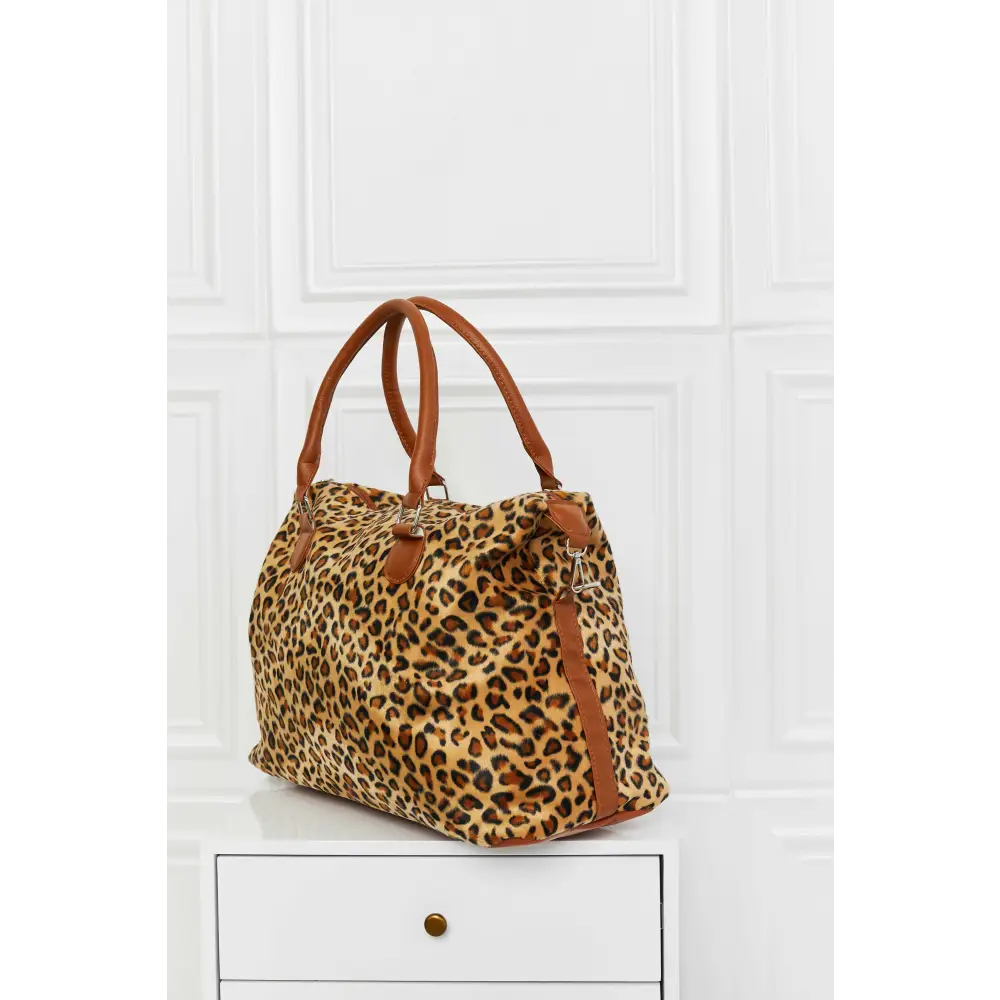 Chic leopard print hand bag with faux fur for luxury fashion enthusiasts $35.90 hand bag picture ghost mannequin