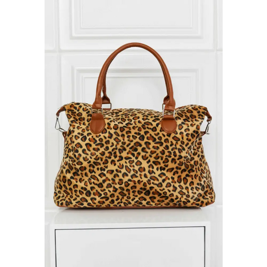 Chic leopard print hand bag with faux fur for luxury fashion enthusiasts $35.90 hand bag picture ghost mannequin