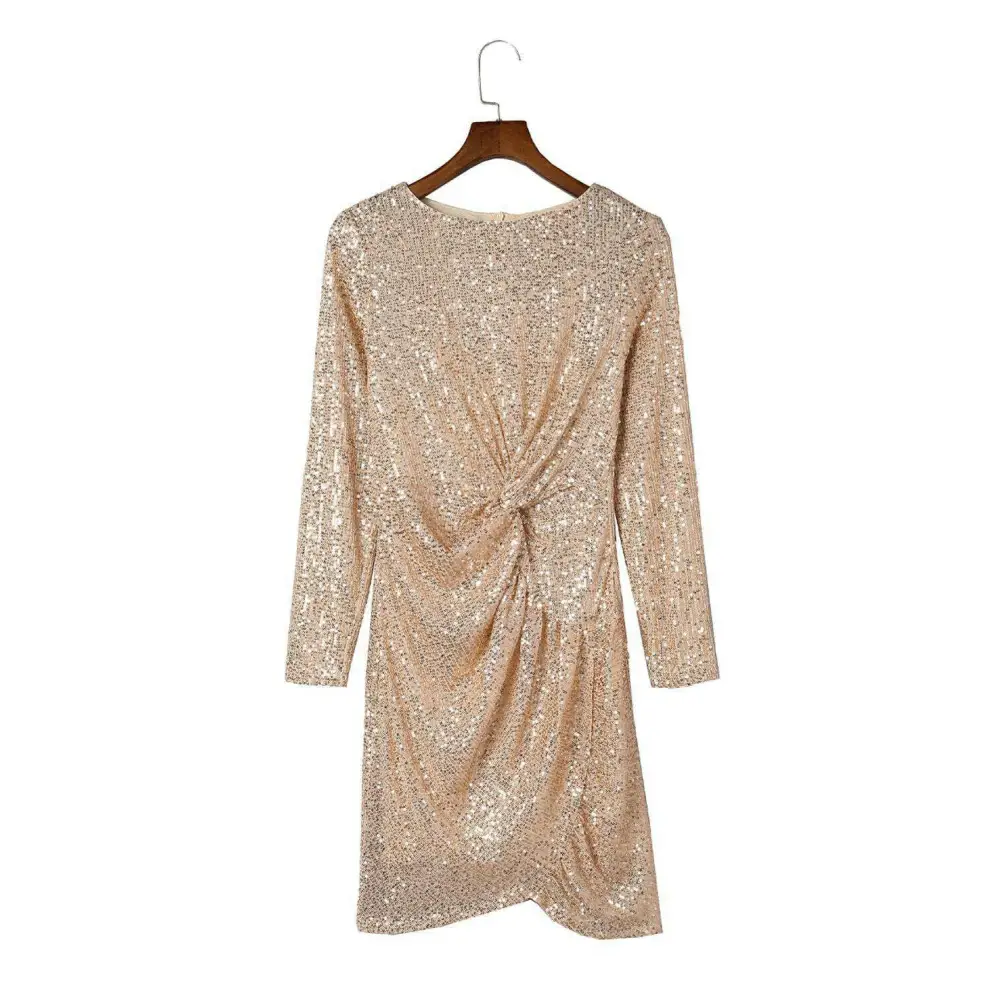 Chic sequin dress for timeless luxury fashion for woman elegance $59.88 95% polyester + 5% elastane indulge