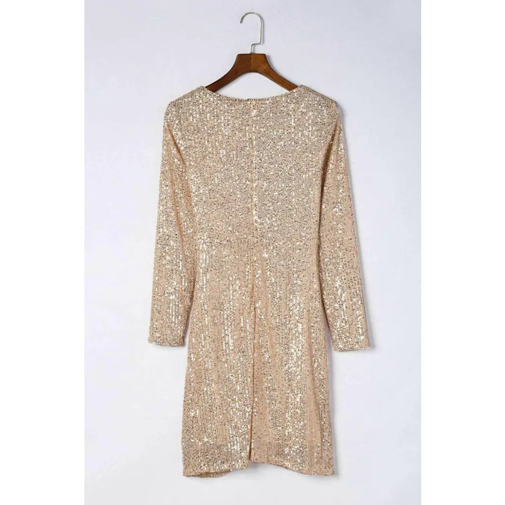 Chic sequin dress for timeless luxury fashion for woman elegance $59.88 95% polyester + 5% elastane indulge