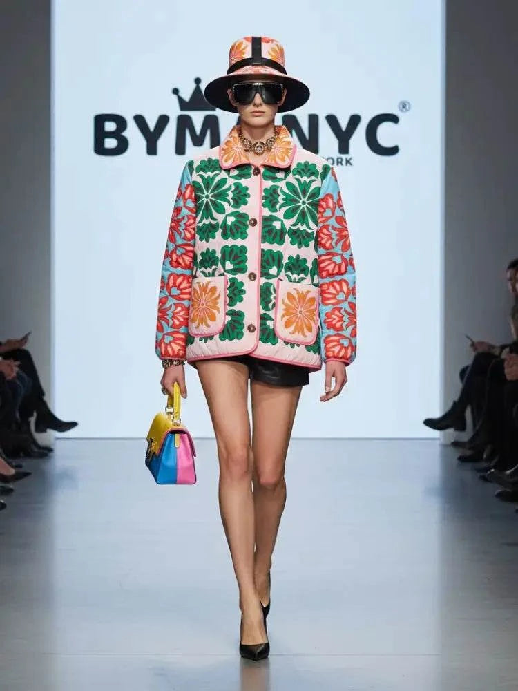 Artistic Floral Quilted Eco-Jacket • LIBERTY New Collection BYMANYC ® New York