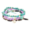 Aruba Blue and Purple Stretch Bracelet Set - Maven Couture IncBracelets