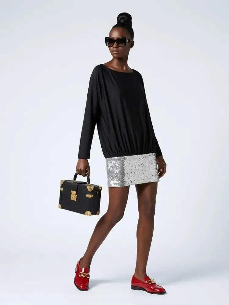 ASTOR Women's Black & Silver Dress Prêt-à-Porter BYMANYC ® New York