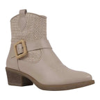 Avery Beige Western Booties - Maven Couture IncBootie