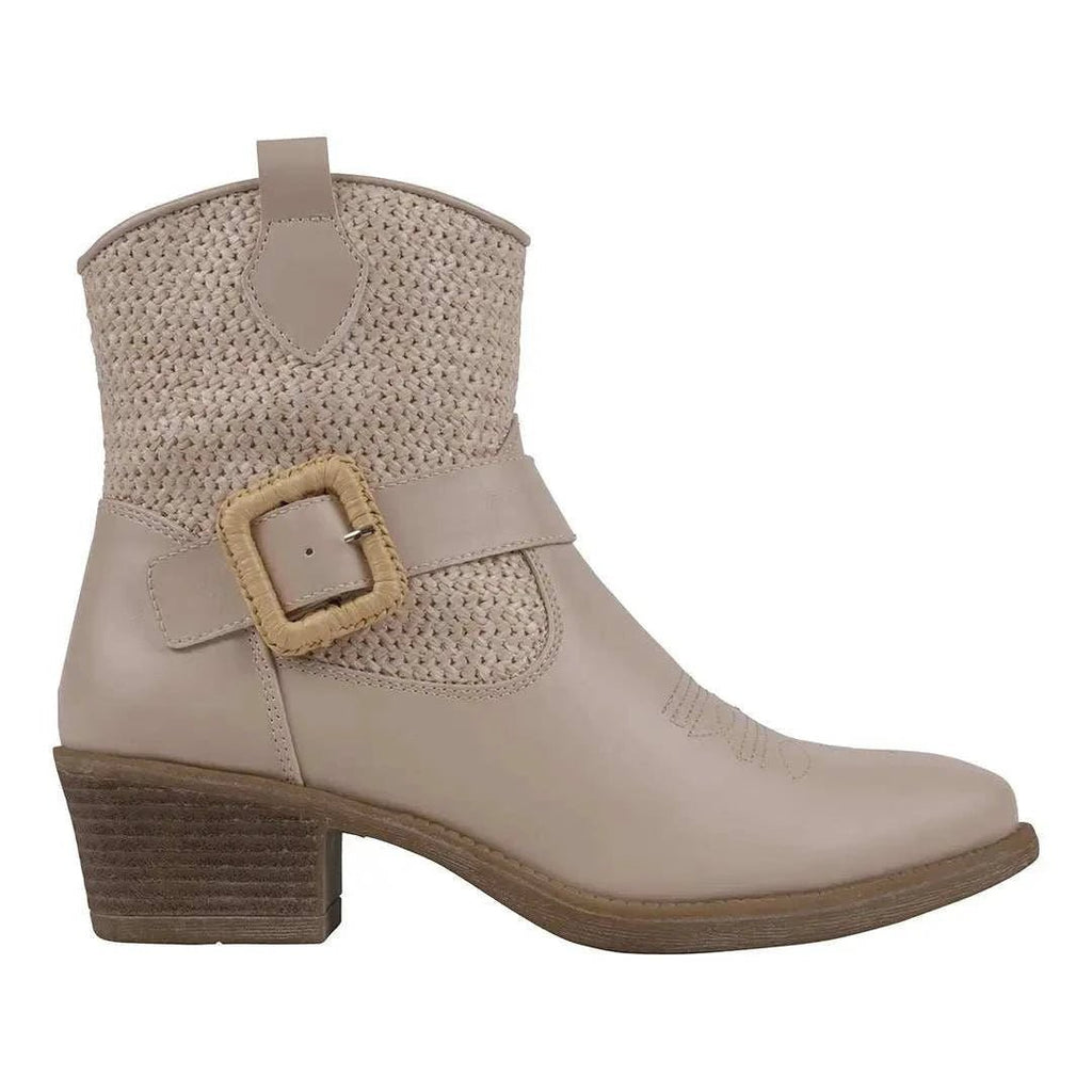 Avery Beige Western Booties - Maven Couture IncBootie