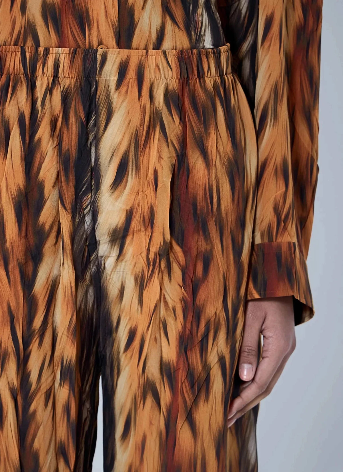 Balenciaga Women Ai Croc Silk Pants - Maven Couture IncBottoms / Pants