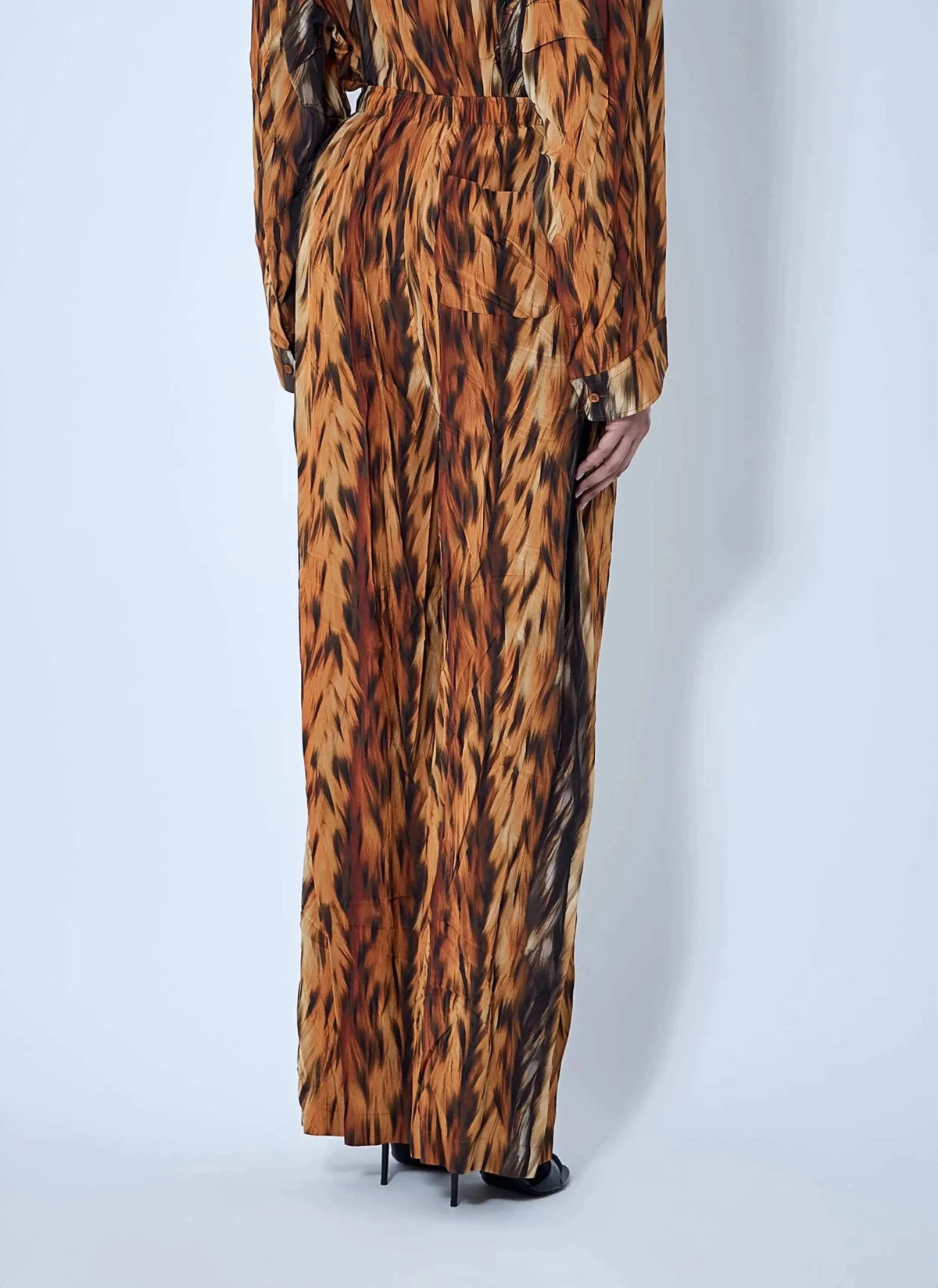 Balenciaga Women Ai Croc Silk Pants - Maven Couture IncBottoms / Pants