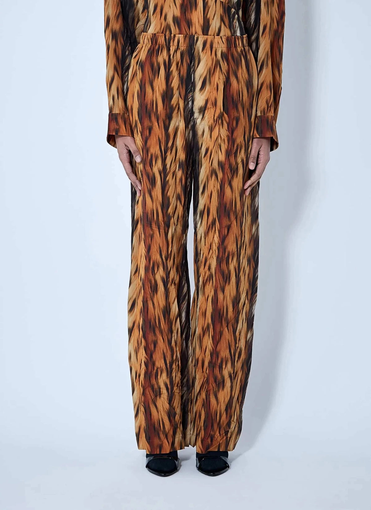 Balenciaga Women Ai Croc Silk Pants - Maven Couture IncBottoms / Pants