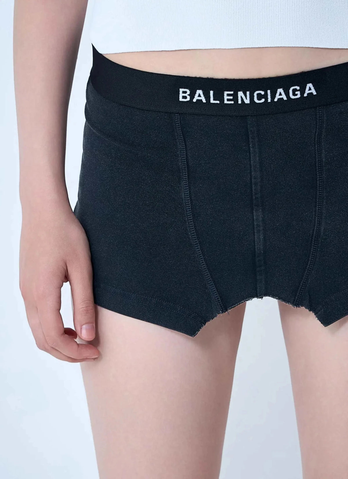 Balenciaga Women Cut-Off Brief Mini Skirt - Maven Couture IncBottoms / Skirts