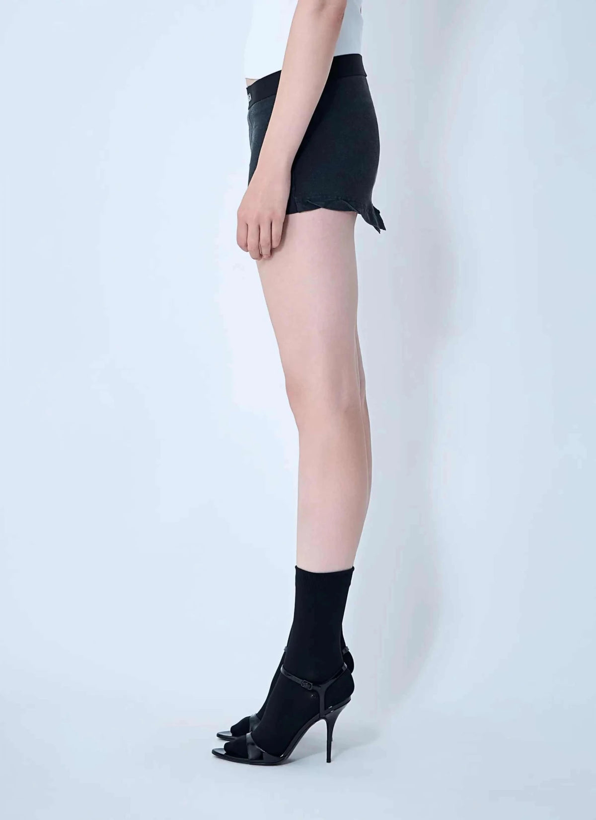 Balenciaga Women Cut-Off Brief Mini Skirt - Maven Couture IncBottoms / Skirts